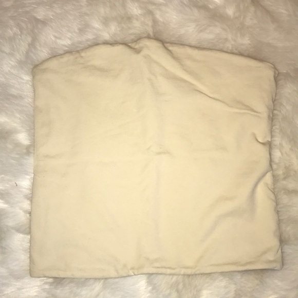 pale yellow tube top